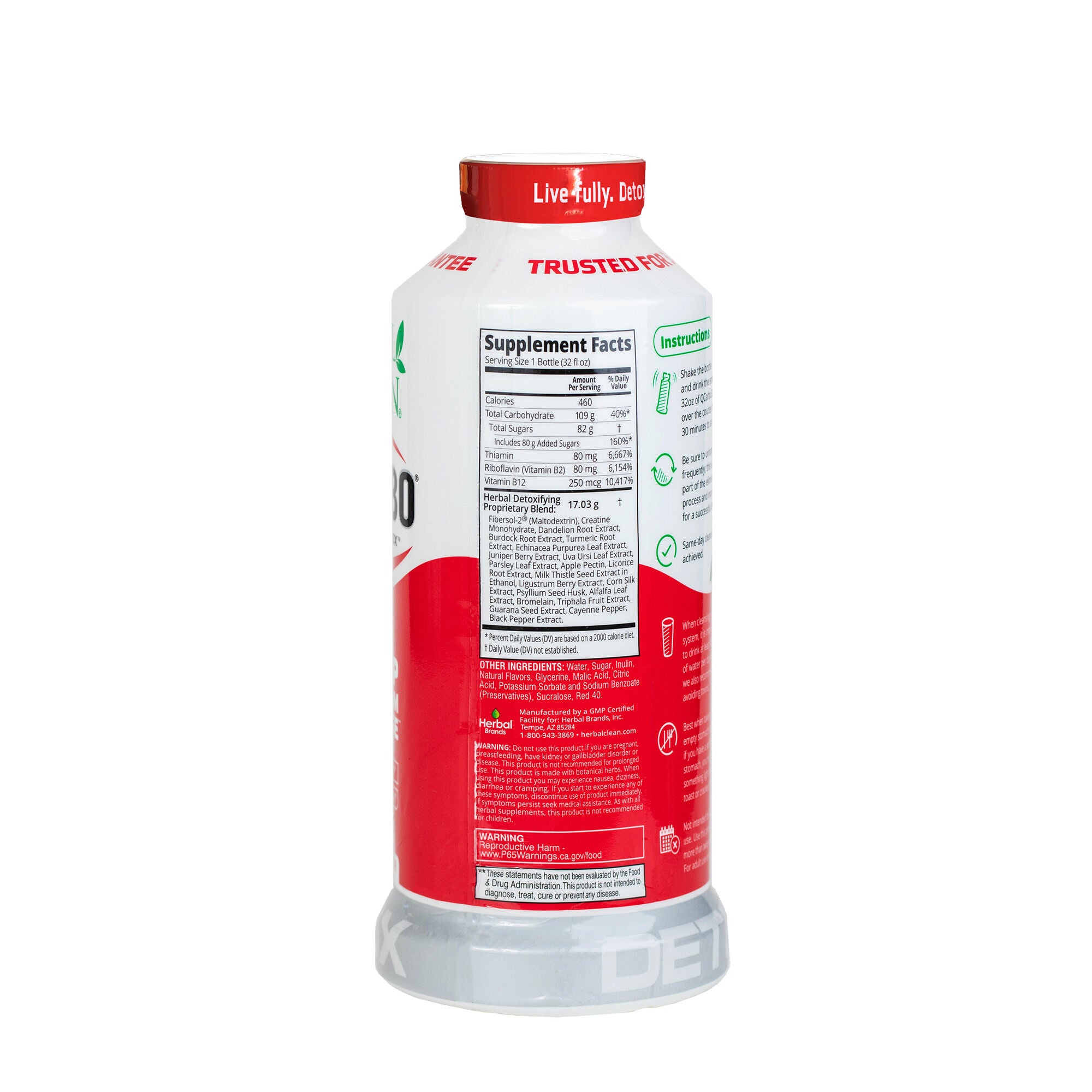 Herbal Clean QCARBO32 Tropical Flavor GNC